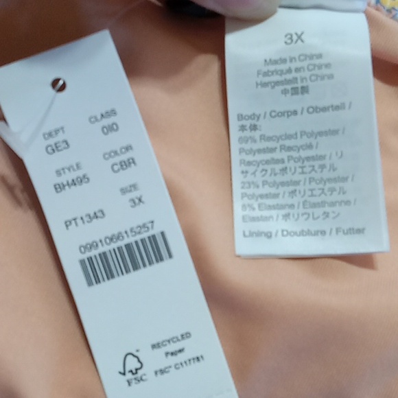 J.CREW 3X Womens Bikini Bottom NEW Swim Swimwear Vacation Floral LIGHT BLUE - Picture 7 of 7